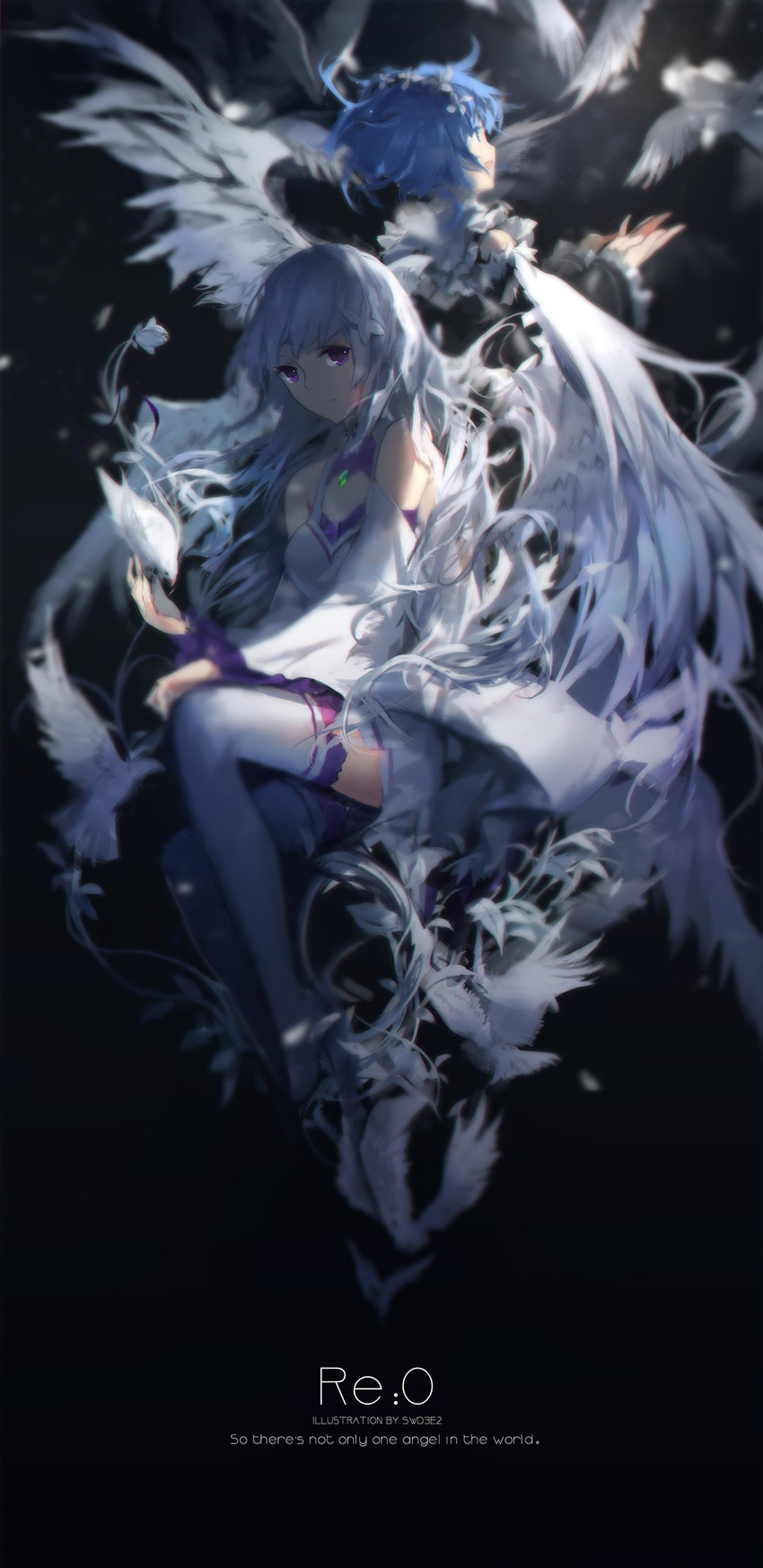 rem and emilia (re:zero kara hajimeru isekai seikatsu) drawn by swd3e2
