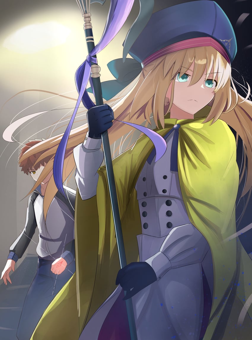 artoria pendragon, emiya shirou, and artoria caster (fate and 2 more) drawn by shokobr