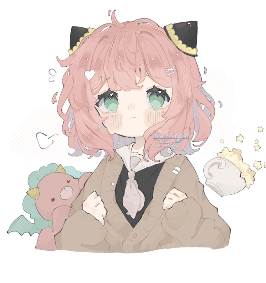 anya and director chimera (spy x family) drawn by mausuya