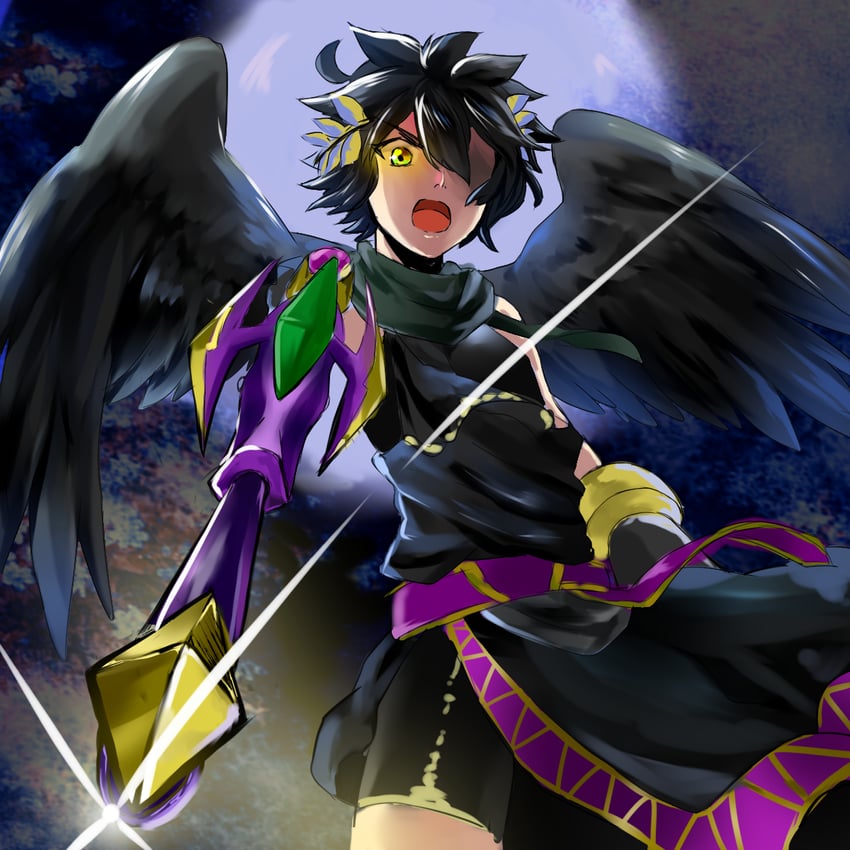 dark pit (kid icarus and 1 more) drawn by nari_(naridao0814)
