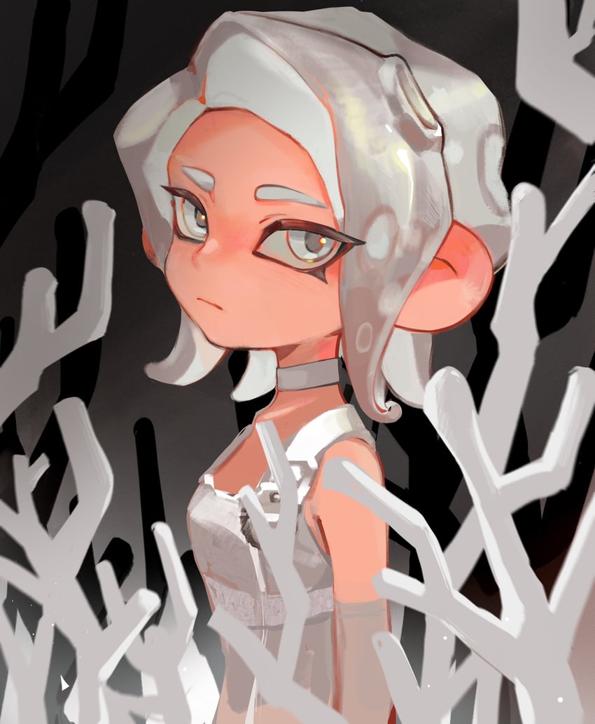 octoling player character, octoling girl, and agent 8 (splatoon and 2 more) drawn by feiguasang