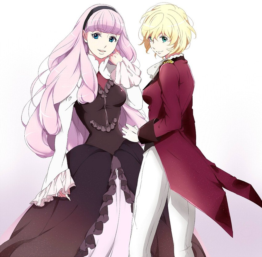 asseylum vers allusia and lemrina vers envers (aldnoah.zero) drawn by amy26