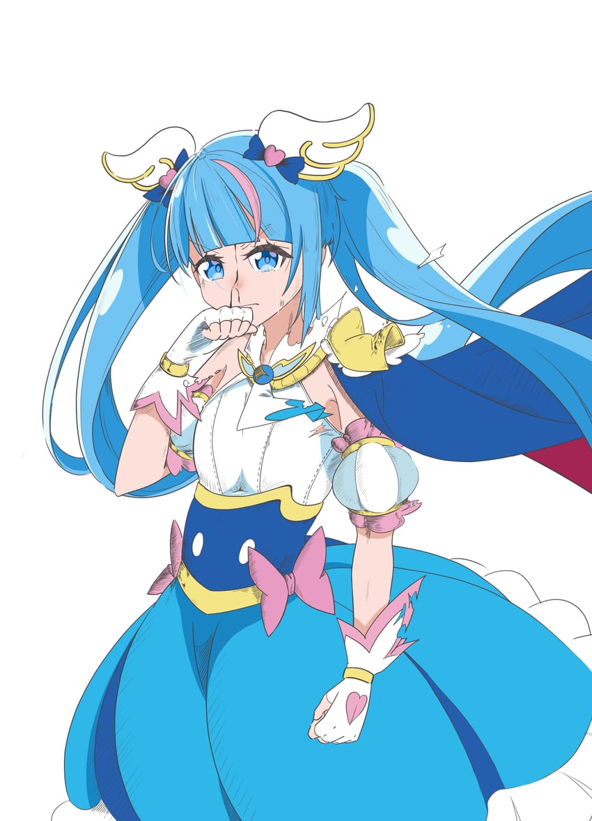 sora harewataru and cure sky (precure and 1 more) drawn by sonzaikan_null