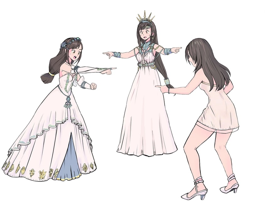 tifa lockhart, garnet til alexandros xvii, and rinoa heartilly (final fantasy and 5 more) drawn by hugo_artist
