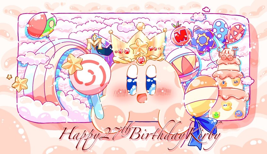 kirby, gooey, and waddle doo (kirby) drawn by qb_smith