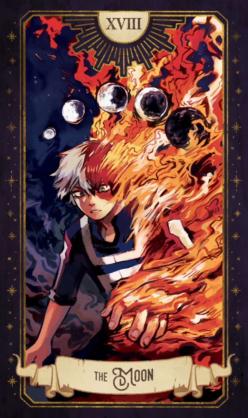 todoroki shoto (boku no hero academia) drawn by fenkko
