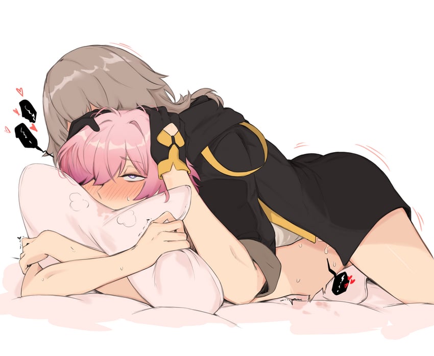 trailblazer, stelle, and march 7th (honkai and 1 more) drawn by soulnark