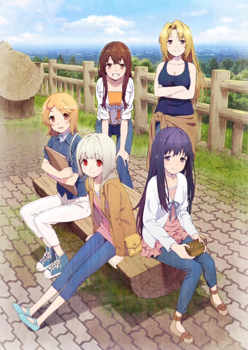 yukishiro akari, tomura izumi, sakaki chihiro, mizushina sayo, and aizawa nagisa (fuuraiki and 1 more) drawn by shiwasu_takashi