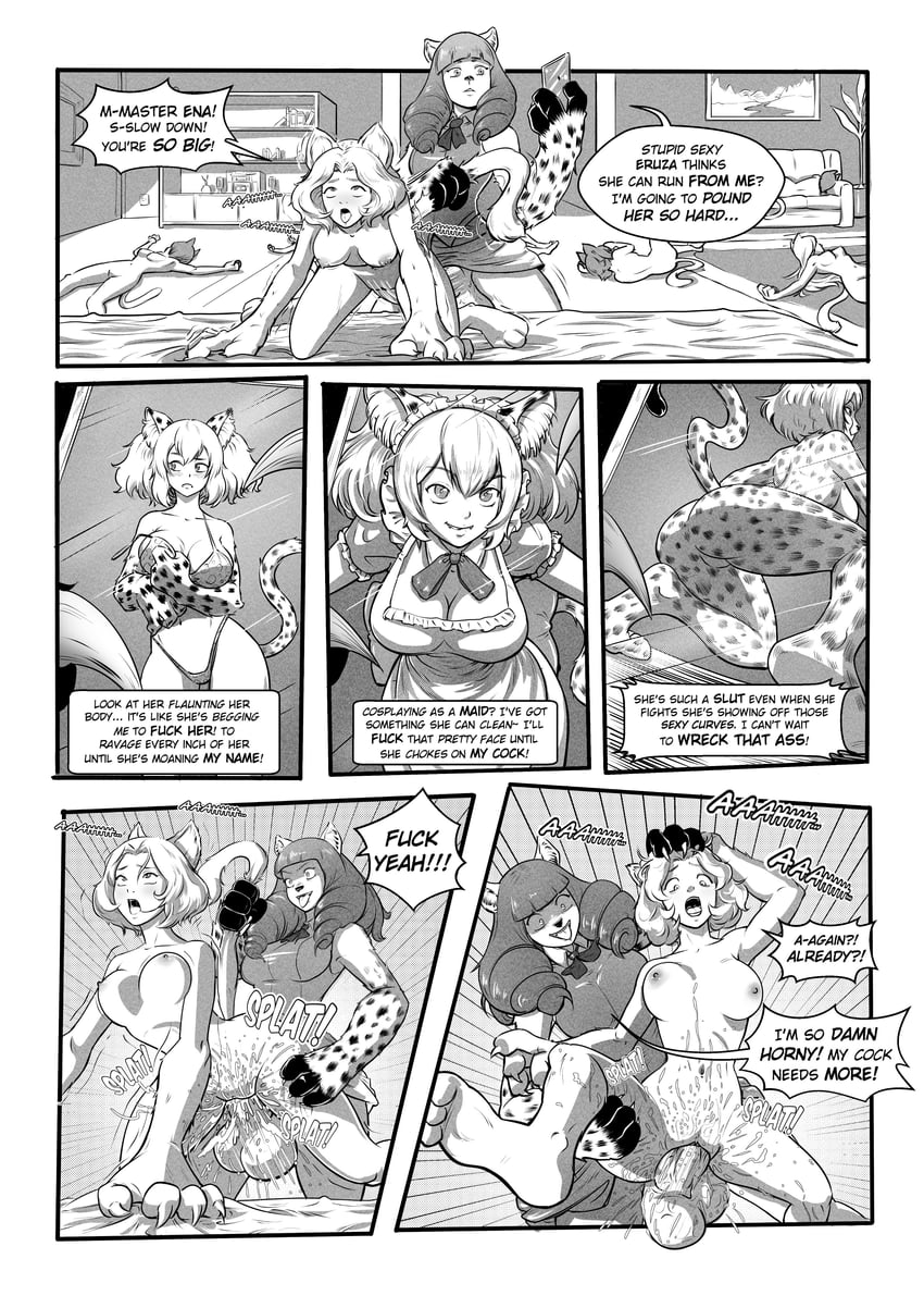 nakanishi eruza and haibuchi ena (killing bites) drawn by rabarsel