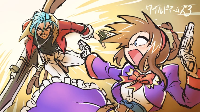 virginia maxwell and janus cascade (wild arms and 1 more) drawn by sakakai_toppa