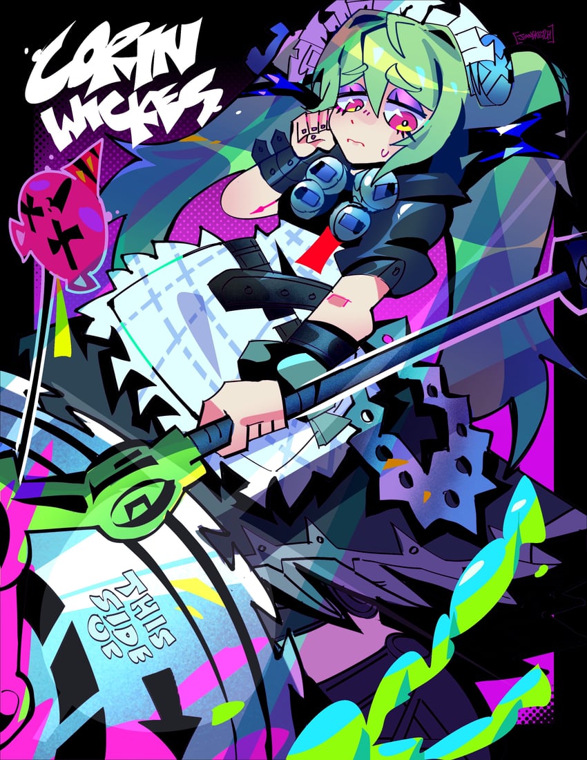 corin wickes (zenless zone zero) drawn by jiansketch