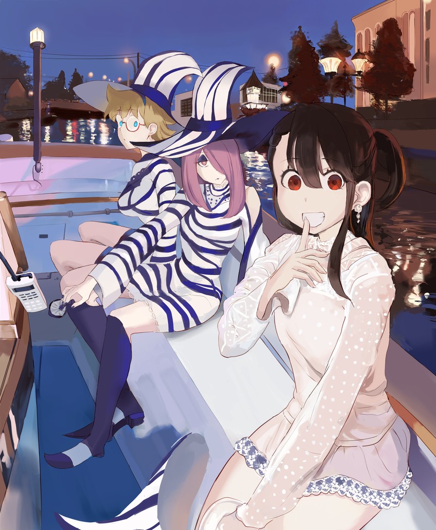 kagari atsuko, sucy manbavaran, and lotte jansson (little witch academia) drawn by subu_art