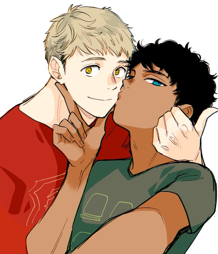laios touden and kabru (dungeon meshi) drawn by omugi_(o_jt6a)