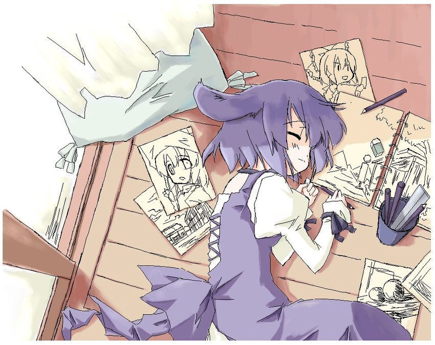 hakurei reimu and kirisame marisa (original and 1 more) drawn by sakuraba_yuuki