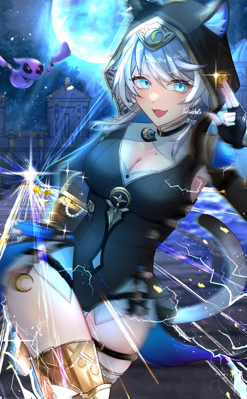 cipher and spirithief bartholos (honkai and 1 more) drawn by yukinoarale_re