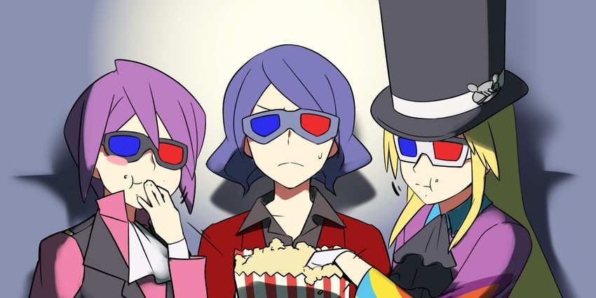 avery, will, and lucian (pokemon and 3 more) drawn by kiwi_of_ruin