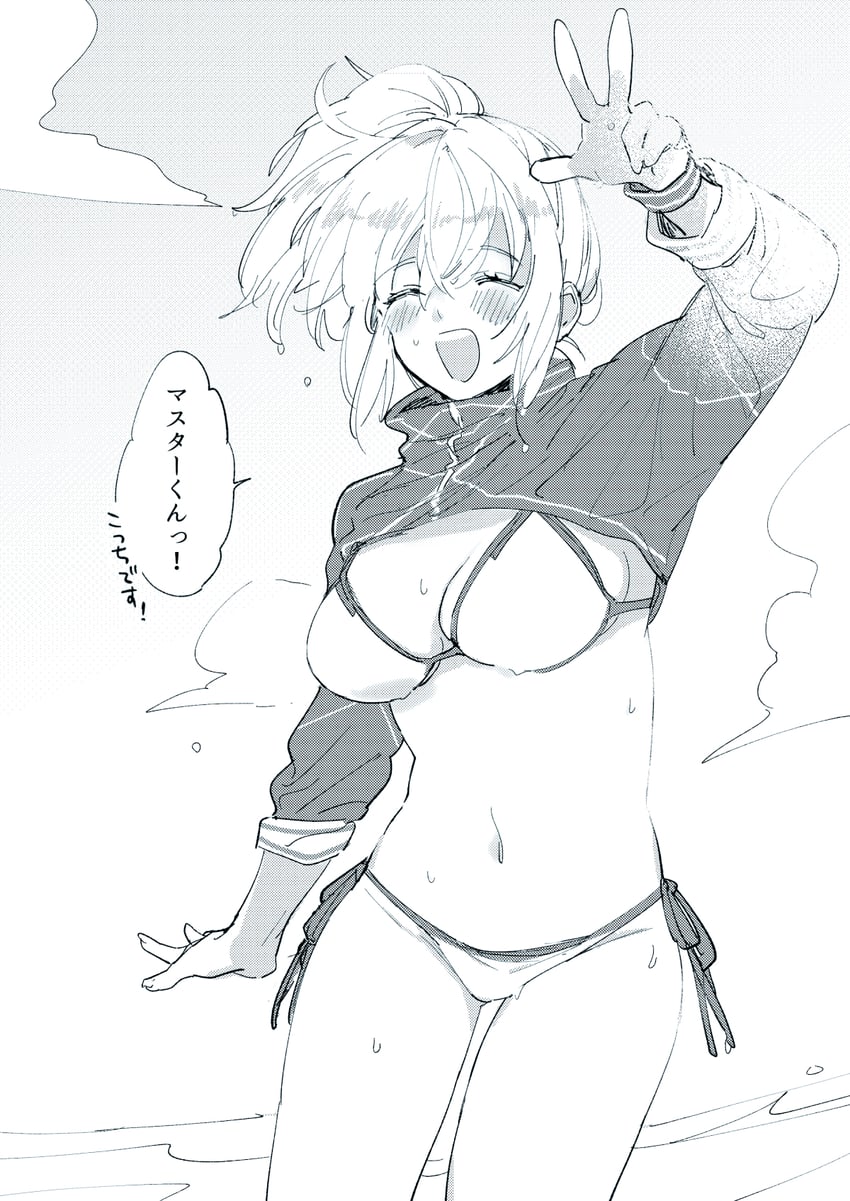 artoria pendragon and mysterious heroine xx (fate and 1 more) drawn by meeko