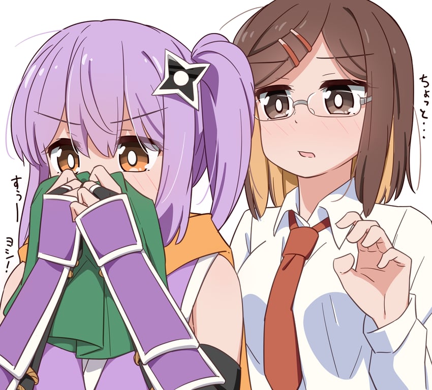 kusagakure satoko and koga konoha (ninja to koroshiya no futarigurashi) drawn by miruzawa_akechi