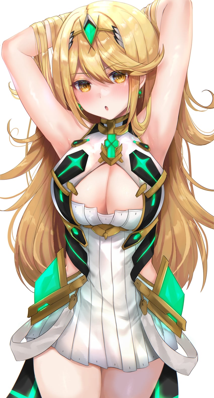mythra (xenoblade chronicles and 1 more) drawn by asada_sadao