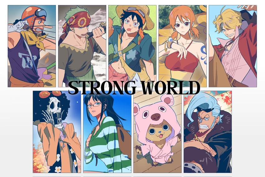 nami, monkey d. luffy, nico robin, roronoa zoro, sanji, and 4 more (one piece and 1 more) drawn by galiguomin