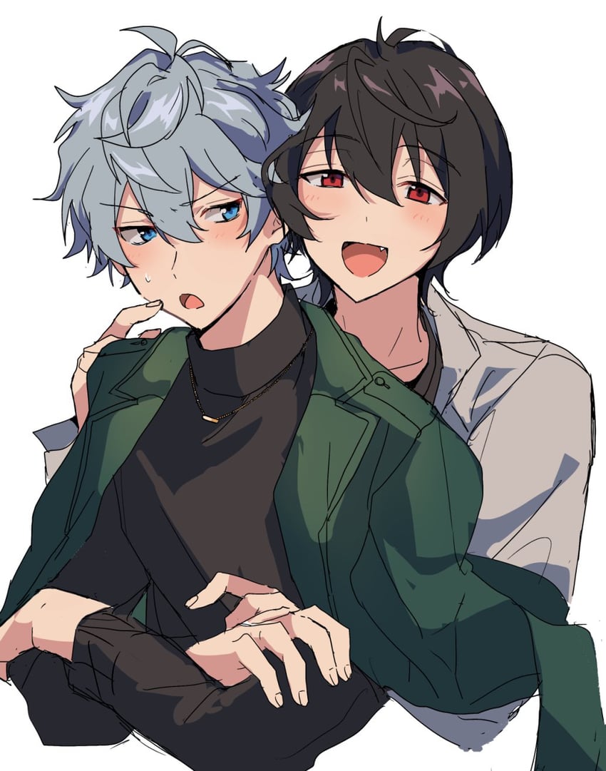 sakuma ritsu and sena izumi (ensemble stars!) drawn by akarin1006