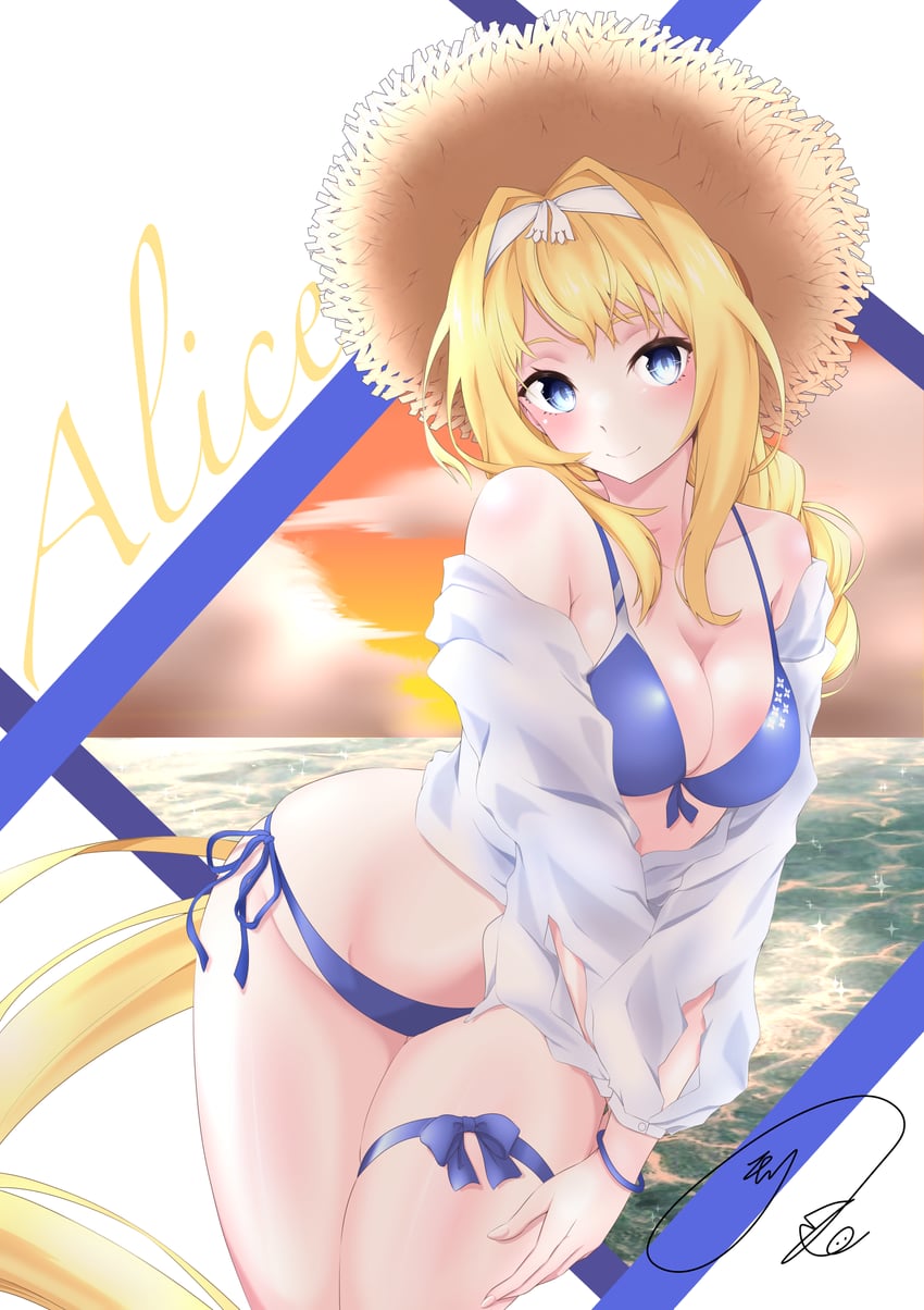 alice zuberg (sword art online and 1 more) drawn by maximum7010