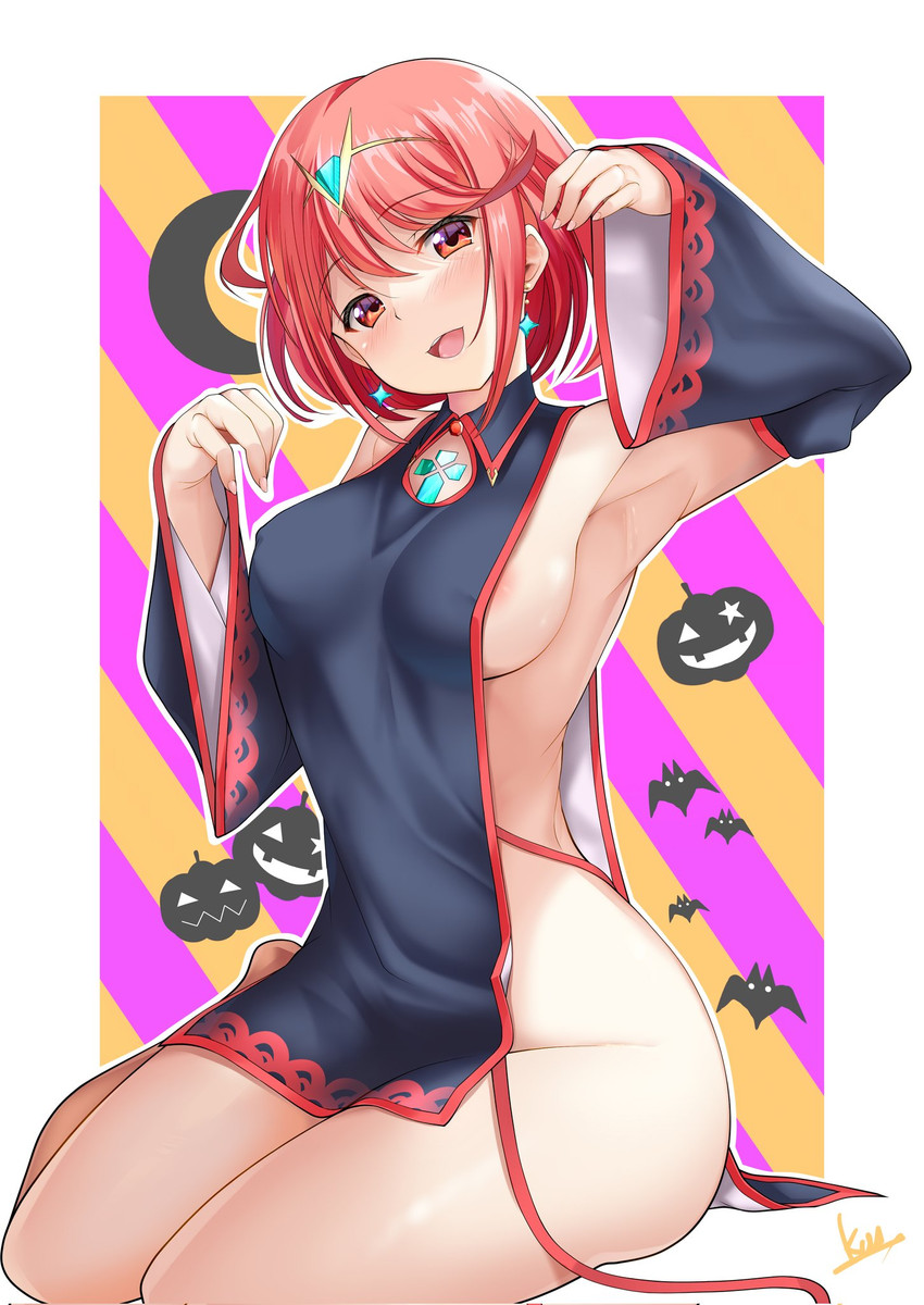 pyra (xenoblade chronicles and 1 more) drawn by daive