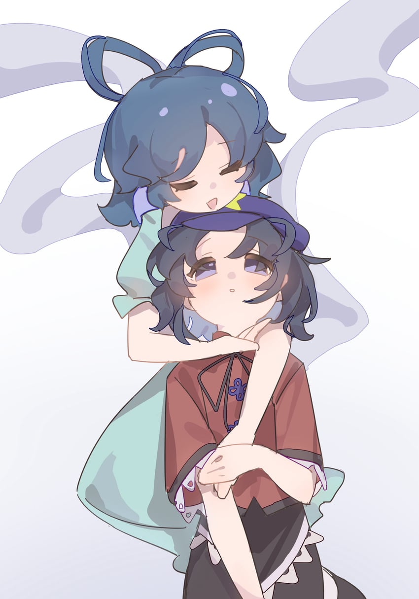 kaku seiga and miyako yoshika (touhou) drawn by gumingdi_ban