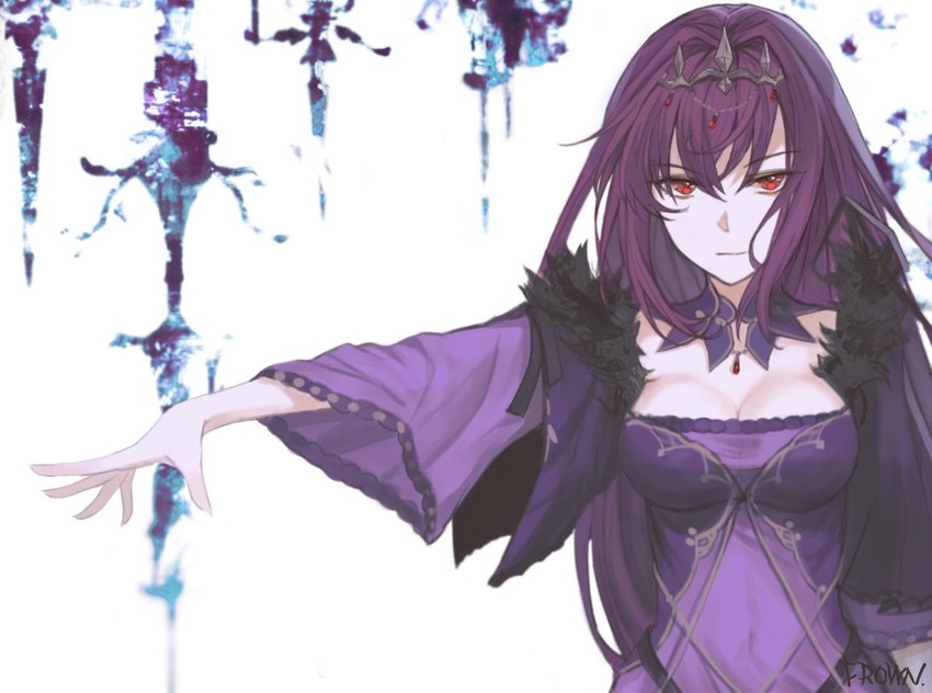 scathach and scathach skadi (fate and 1 more) drawn by frown_(wonderland85711)
