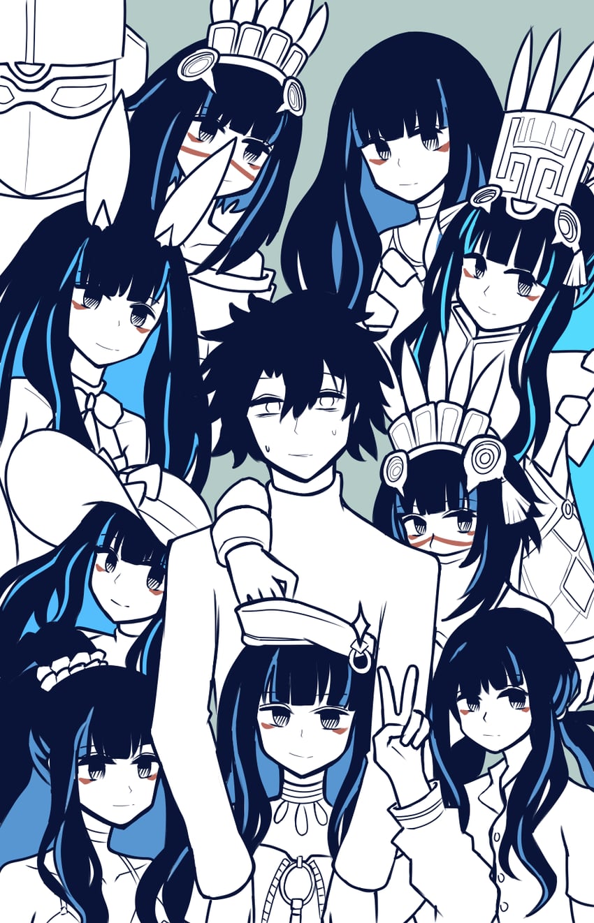 fujimaru ritsuka and tenochtitlan (fate and 1 more) drawn by user_wezf5254