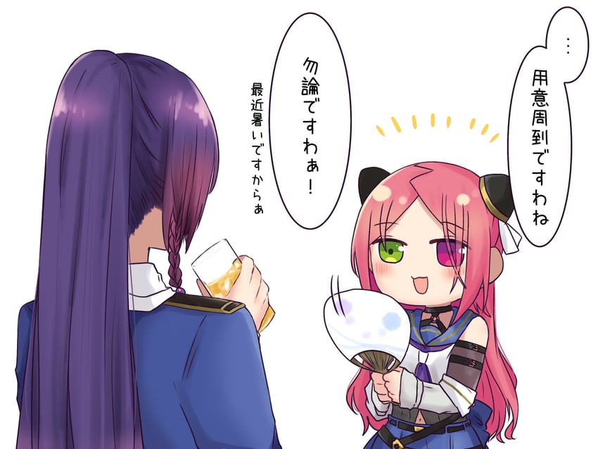 funada kiito and shiba tomoshibi (assault lily) drawn by nigari_(ngari_0115)