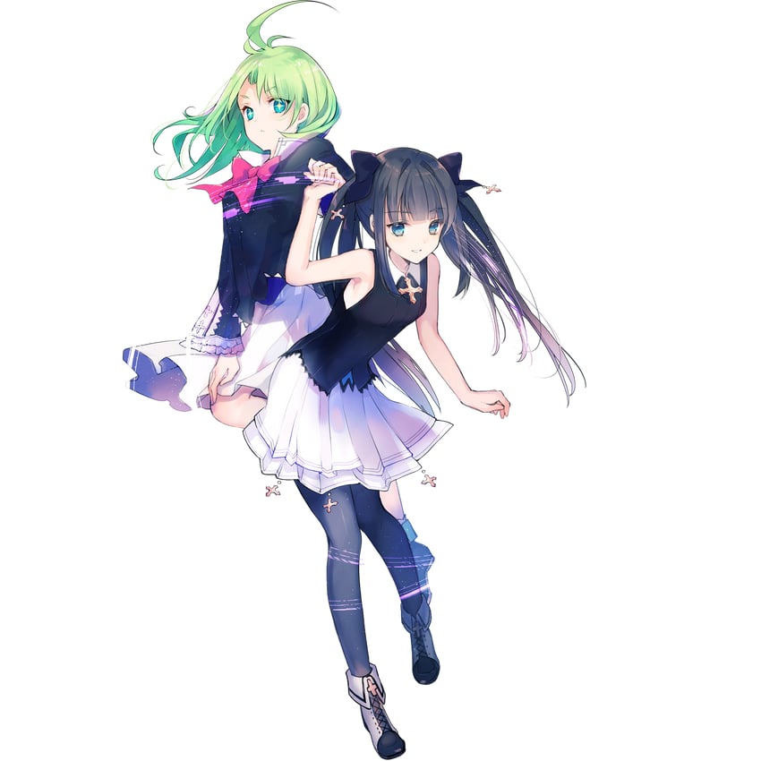 tairitsu and trin (arcaea and 1 more) drawn by cierra_(ra-bit)