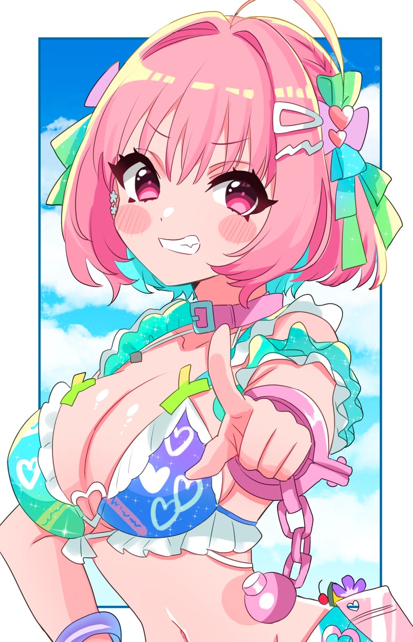 yumemi riamu (idolmaster and 2 more) drawn by sukoyaka_(100hituzi)