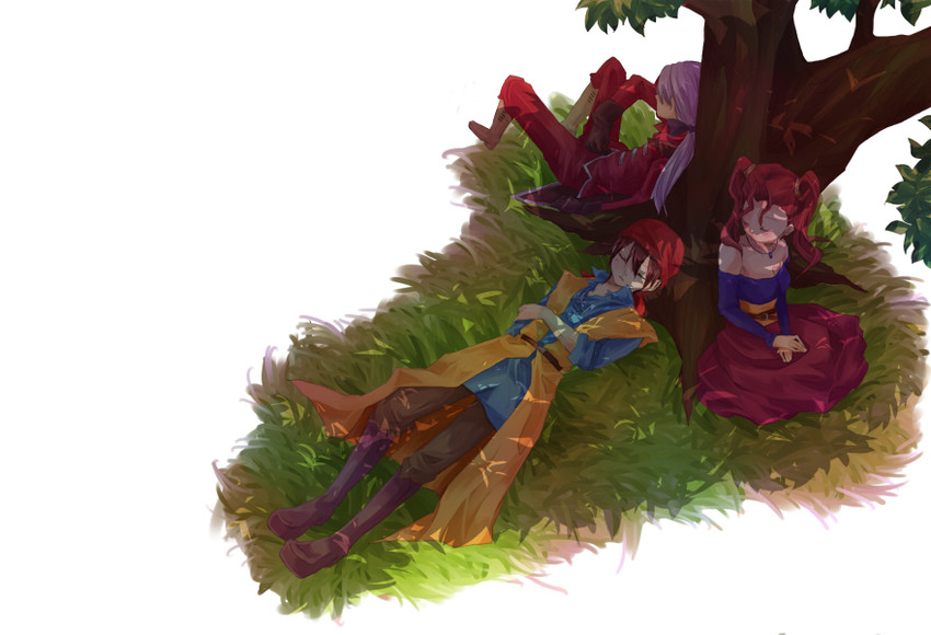 jessica albert, hero, and kukuru (dragon quest and 1 more) drawn by katou_(pixiv)