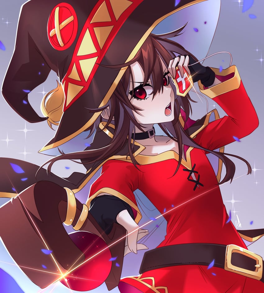 megumin (kono subarashii sekai ni shukufuku wo!) drawn by rawder