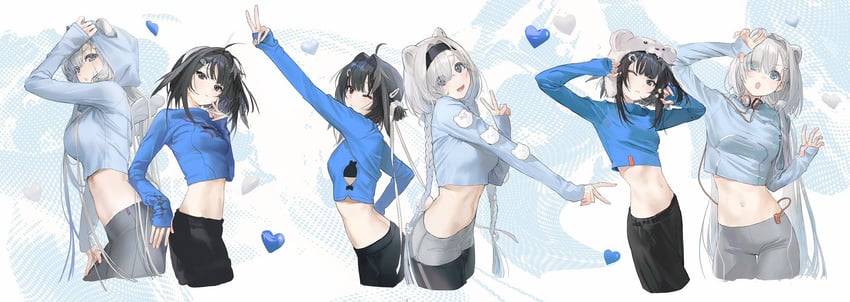 la pluma and aurora (arknights) drawn by lal!role