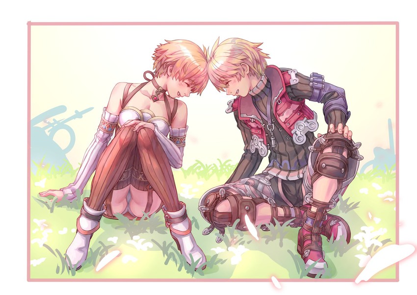 shulk and fiora (xenoblade chronicles and 2 more) drawn by goo_goo789