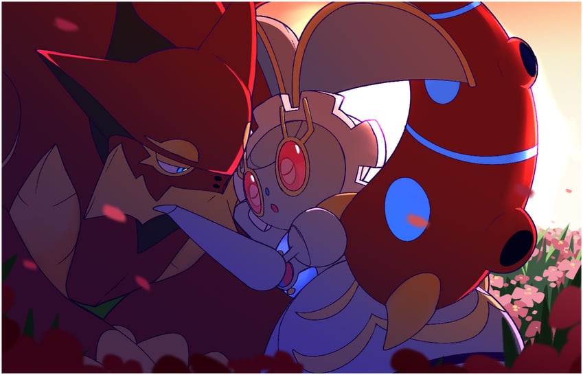 magearna and volcanion (pokemon and 2 more) drawn by vergolophus