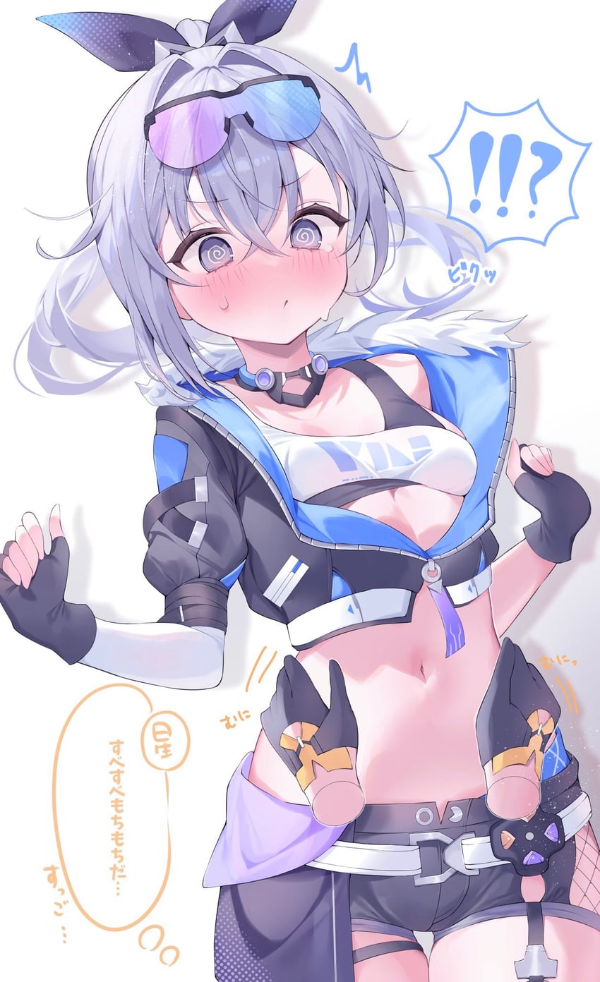 silver wolf (honkai and 1 more) drawn by pekokota