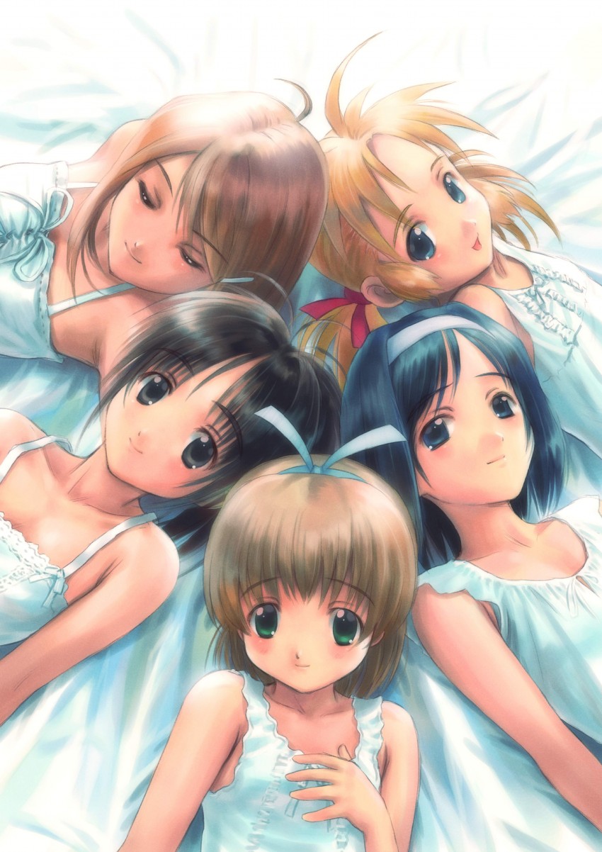 kiku 8, natsuwa himawari, fuyude yuri, haruno sakura, and akimo ayame (wandaba style) drawn by goto_p