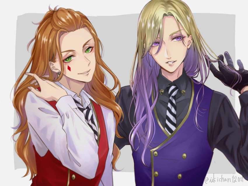 vil schoenheit and cater diamond (twisted wonderland) drawn by ukichan12011