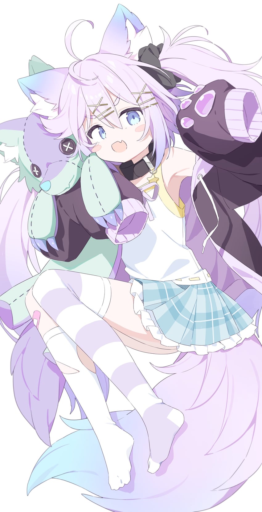 volo the wolf (indie virtual youtuber) drawn by urotsuki_(ku9625)