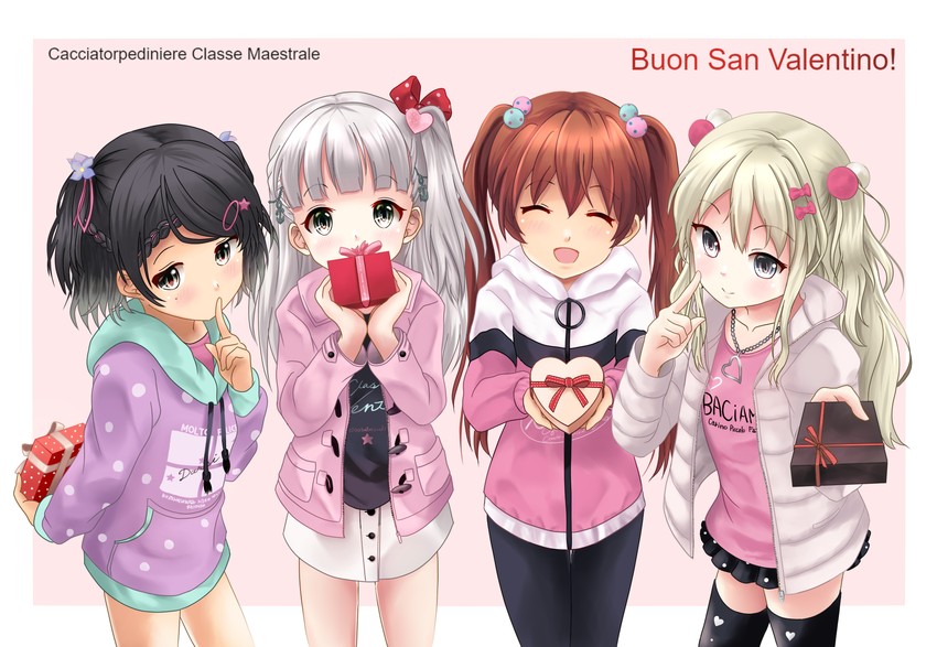 libeccio, grecale, maestrale, and scirocco (kantai collection) drawn by kuroneko86