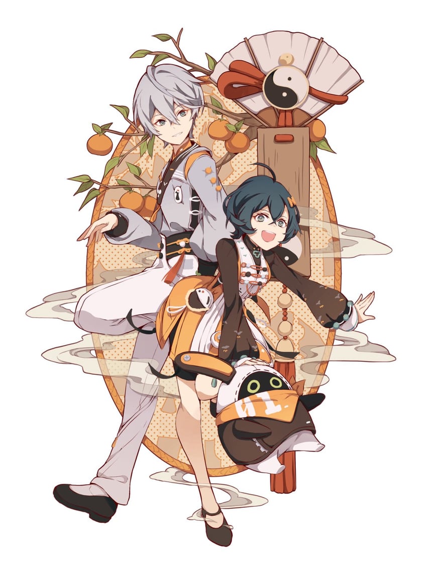 eous, belle, and wise (zenless zone zero) drawn by popiahpot