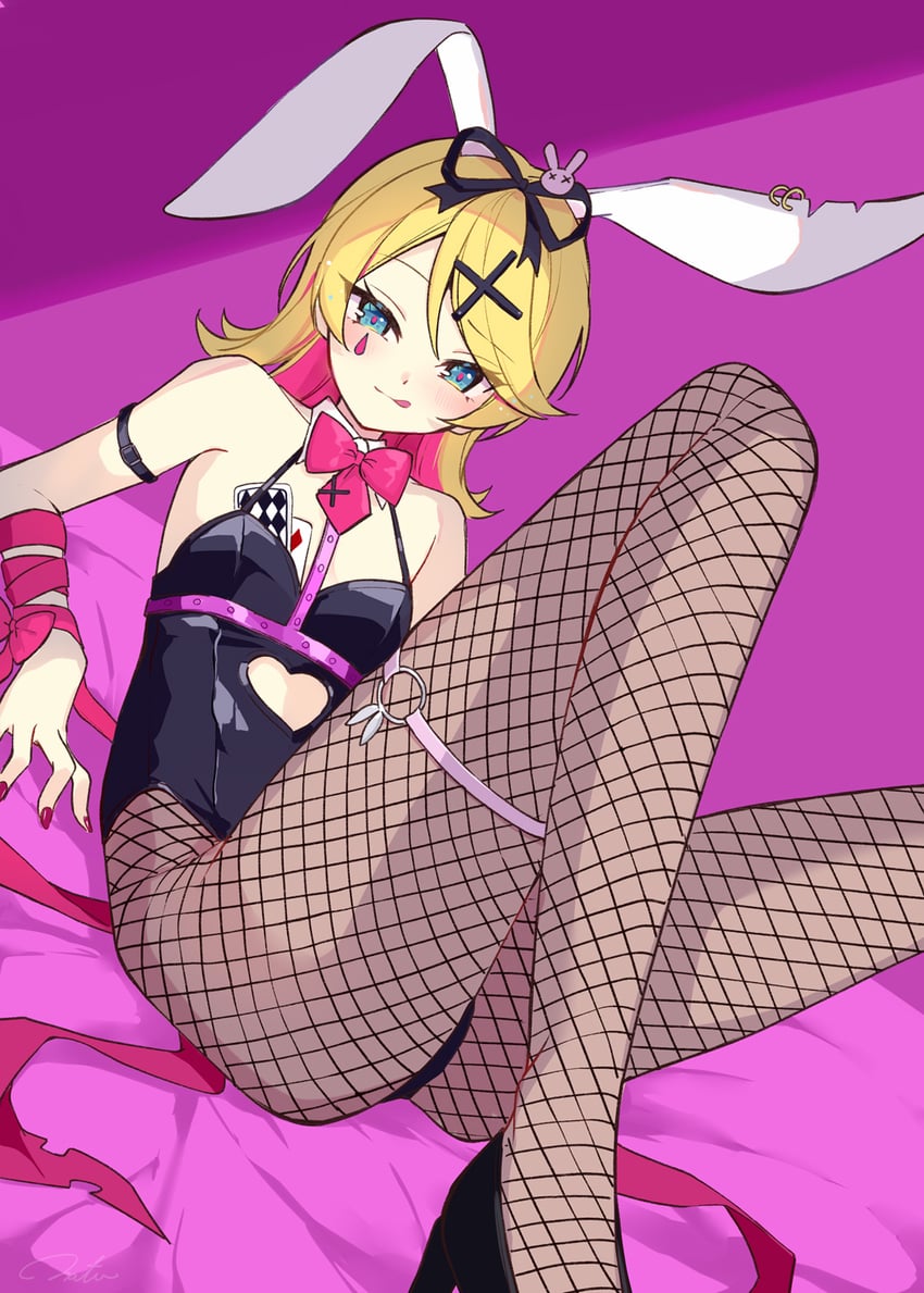 kagamine rin (vocaloid and 1 more) drawn by hazuki_natsu