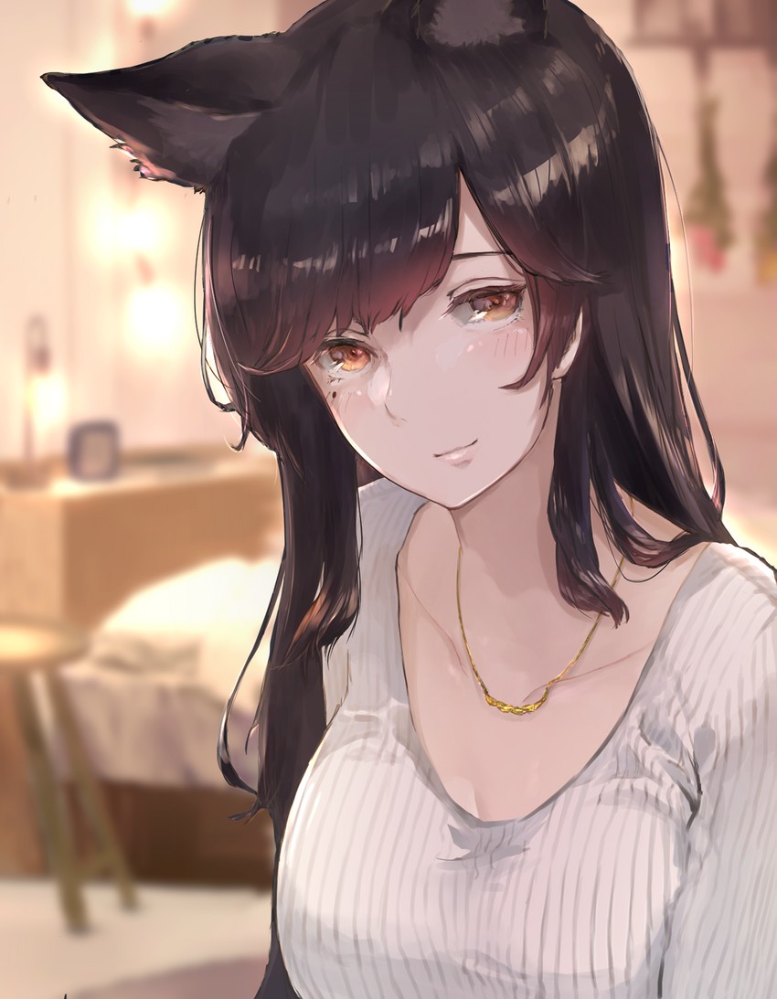 atago (azur lane) drawn by chikin_tamago