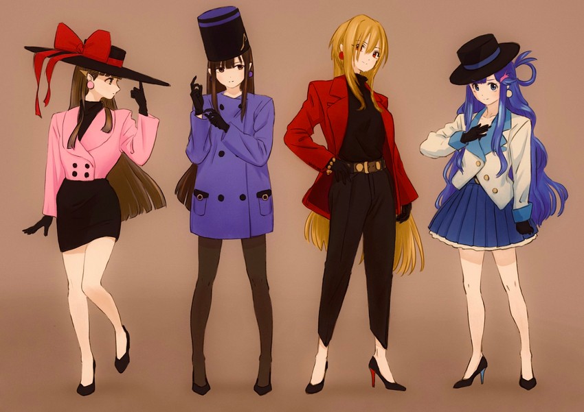 kobayakawa sae, kurosaki chitose, mizumoto yukari, and asari nanami (idolmaster and 1 more) drawn by deg_(deguana)