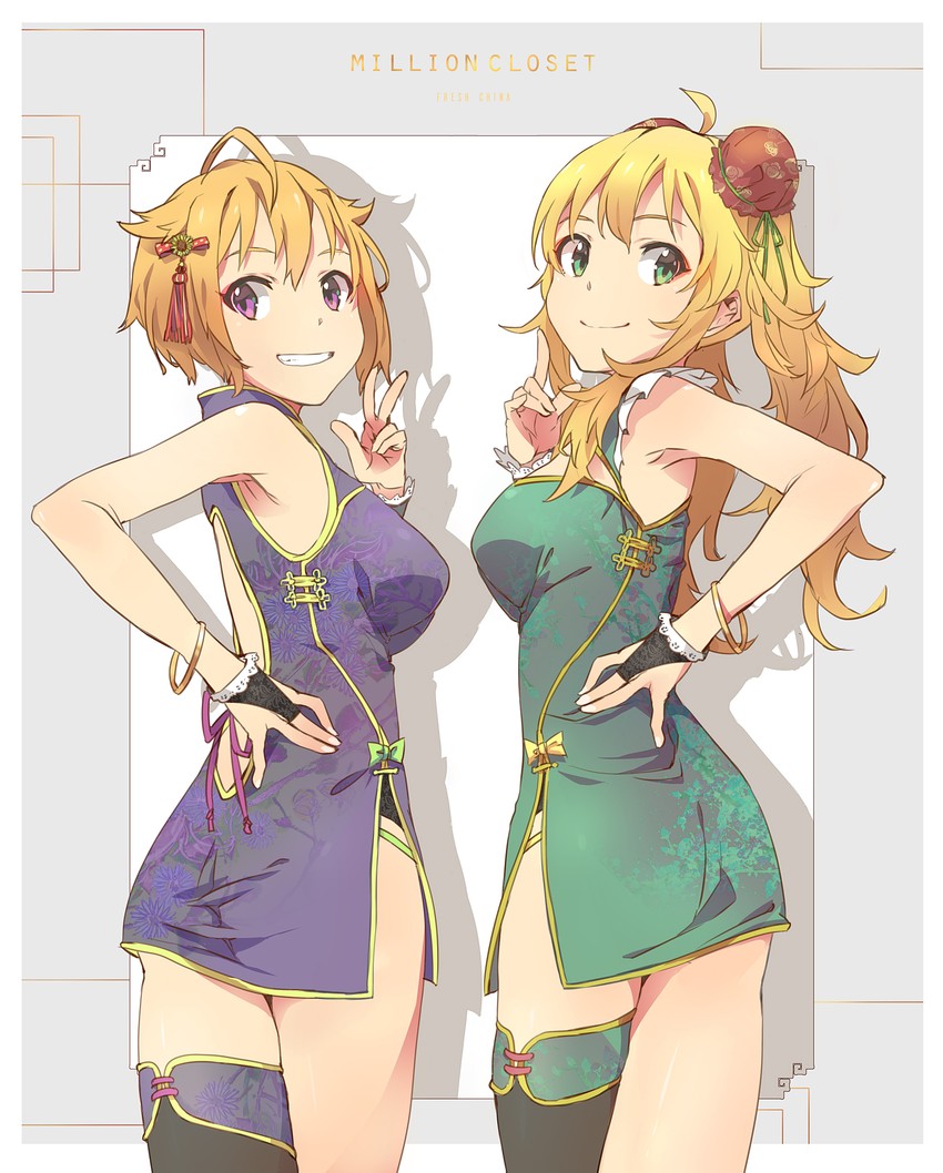 hoshii miki and ibuki tsubasa (idolmaster and 1 more) drawn by yoshito