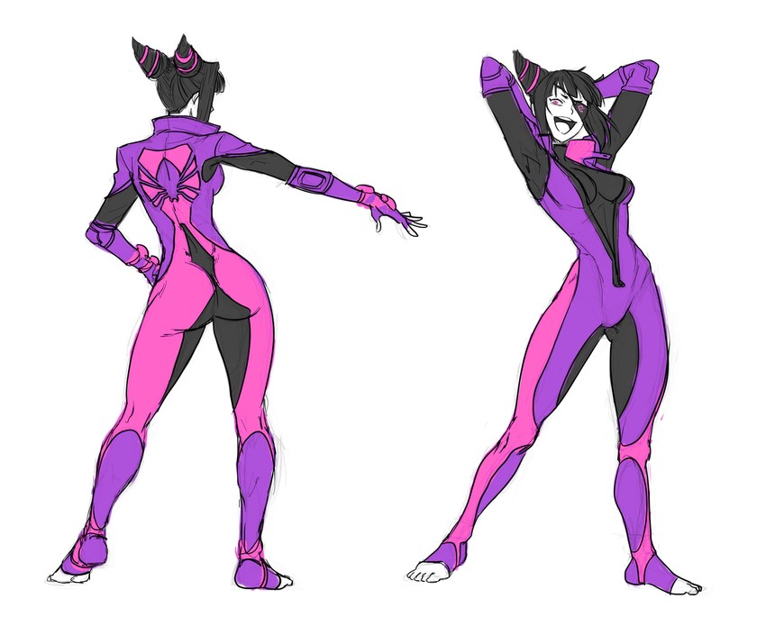 han juri (street fighter and 1 more) drawn by wallace_pires