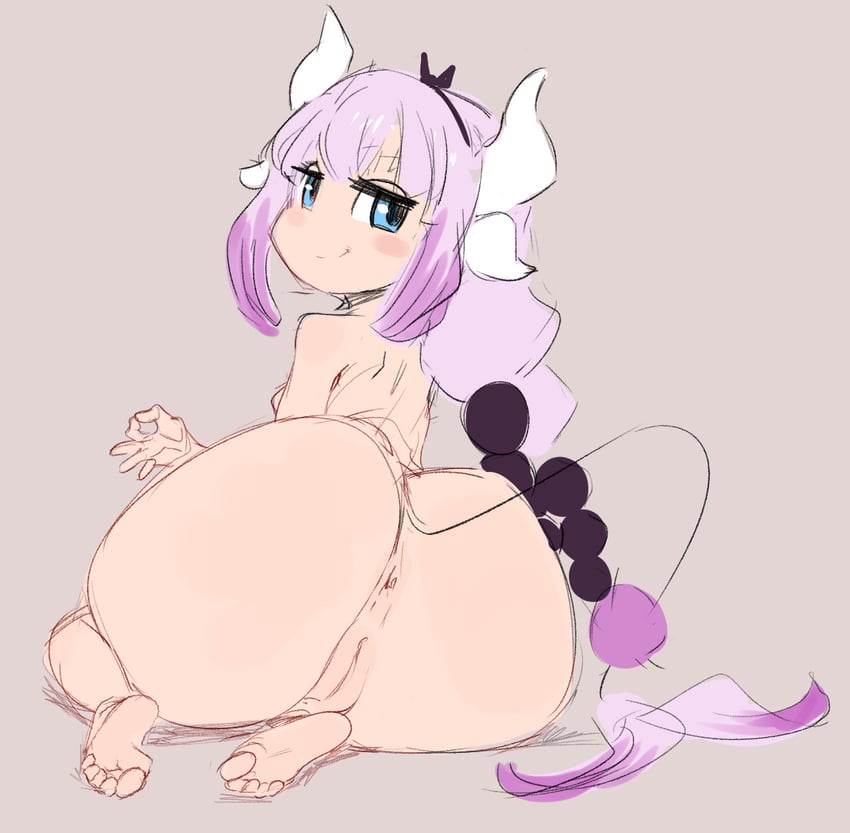 kanna kamui (kobayashi-san chi no maidragon) drawn by spicy_bardo